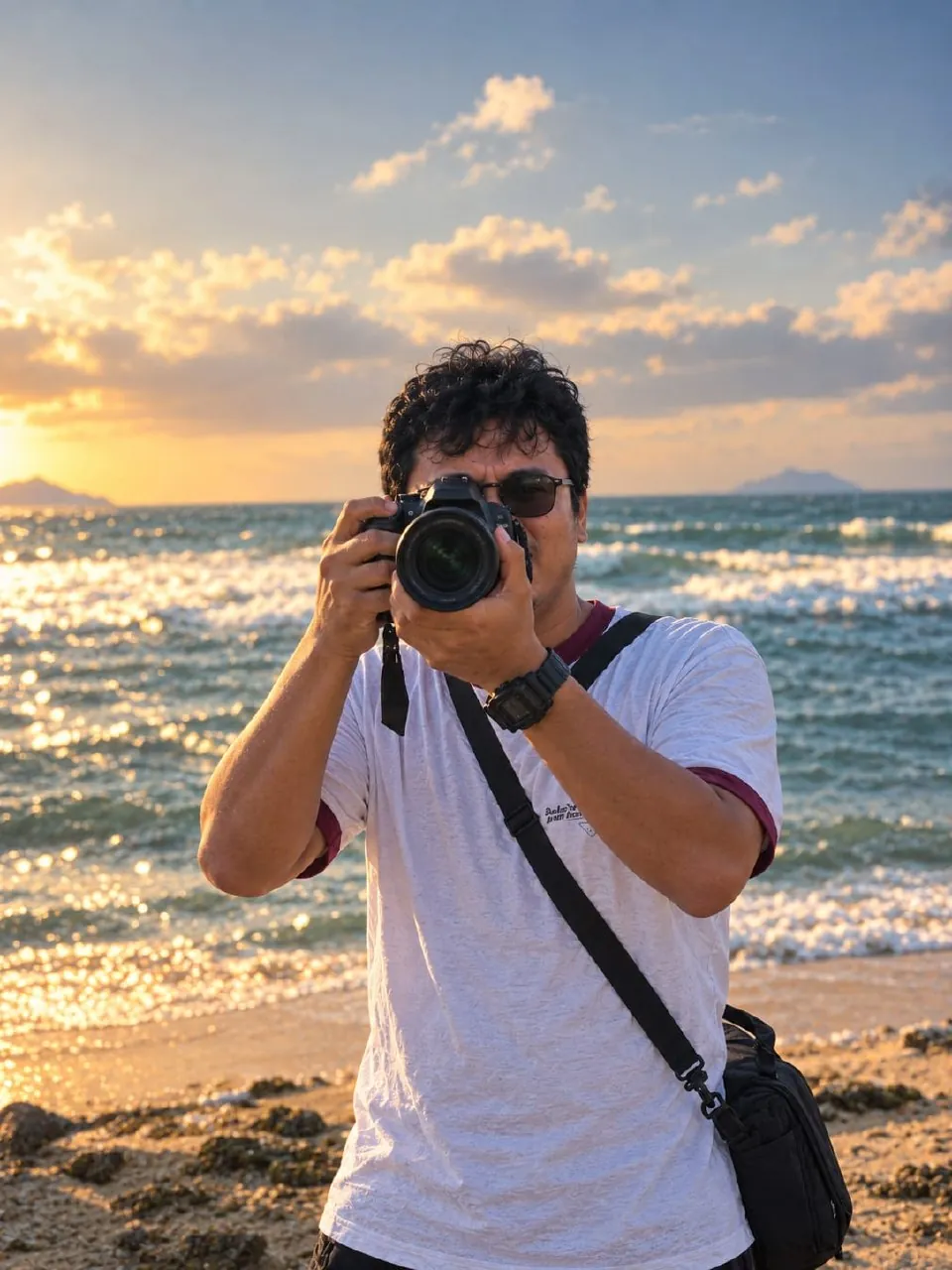 Behind the lens